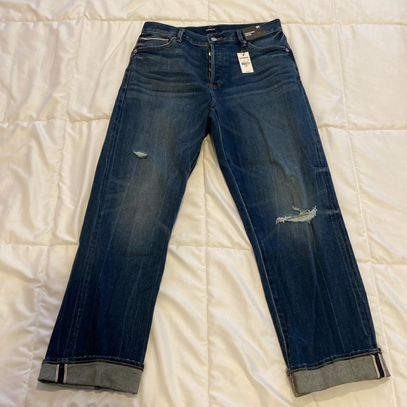 Express women's straight ankle high rise jeans size NWT inseam w
